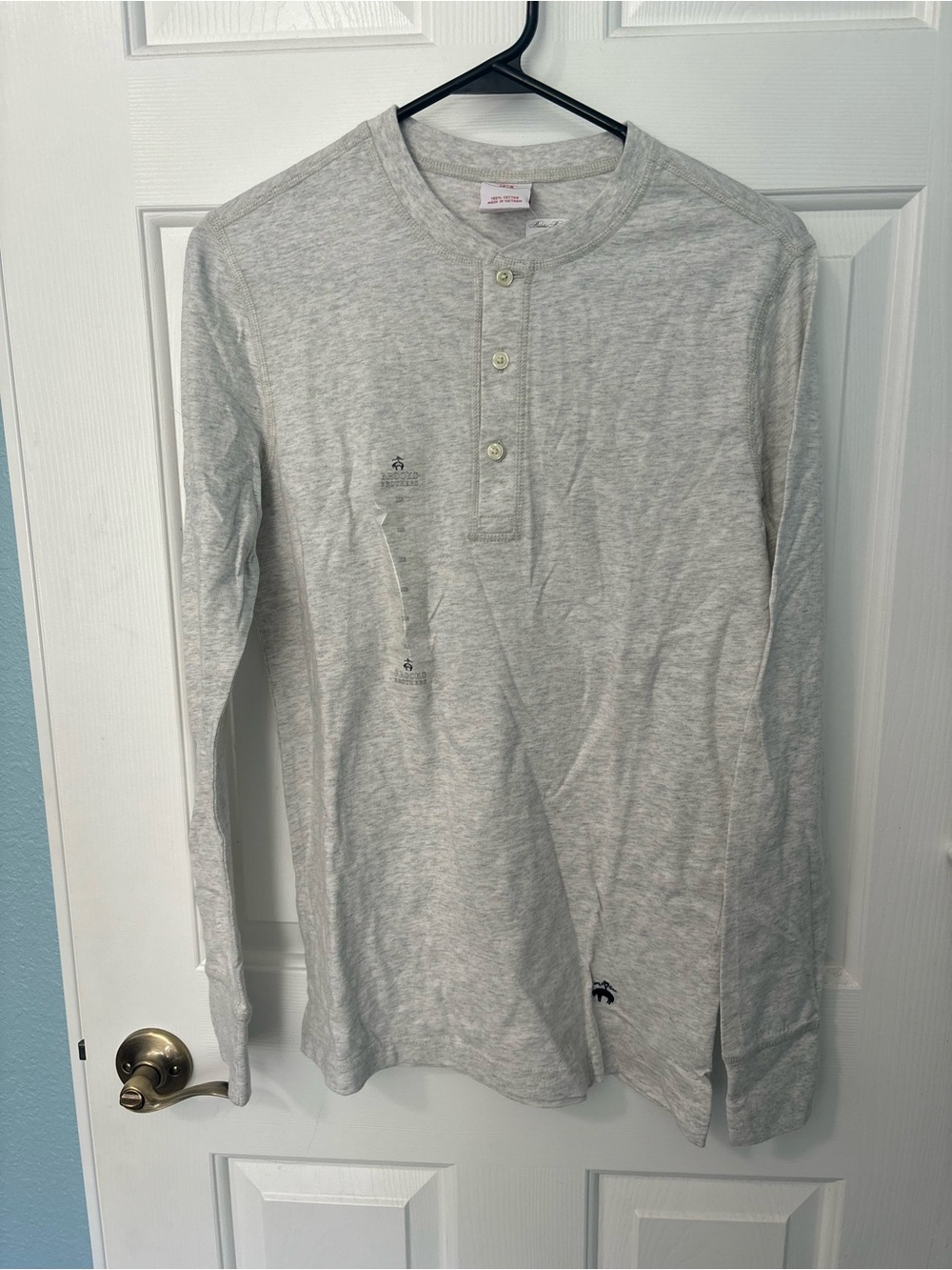 NWT Brooks Brother’s Henley Long Sleeve - Picture 1 of 4
